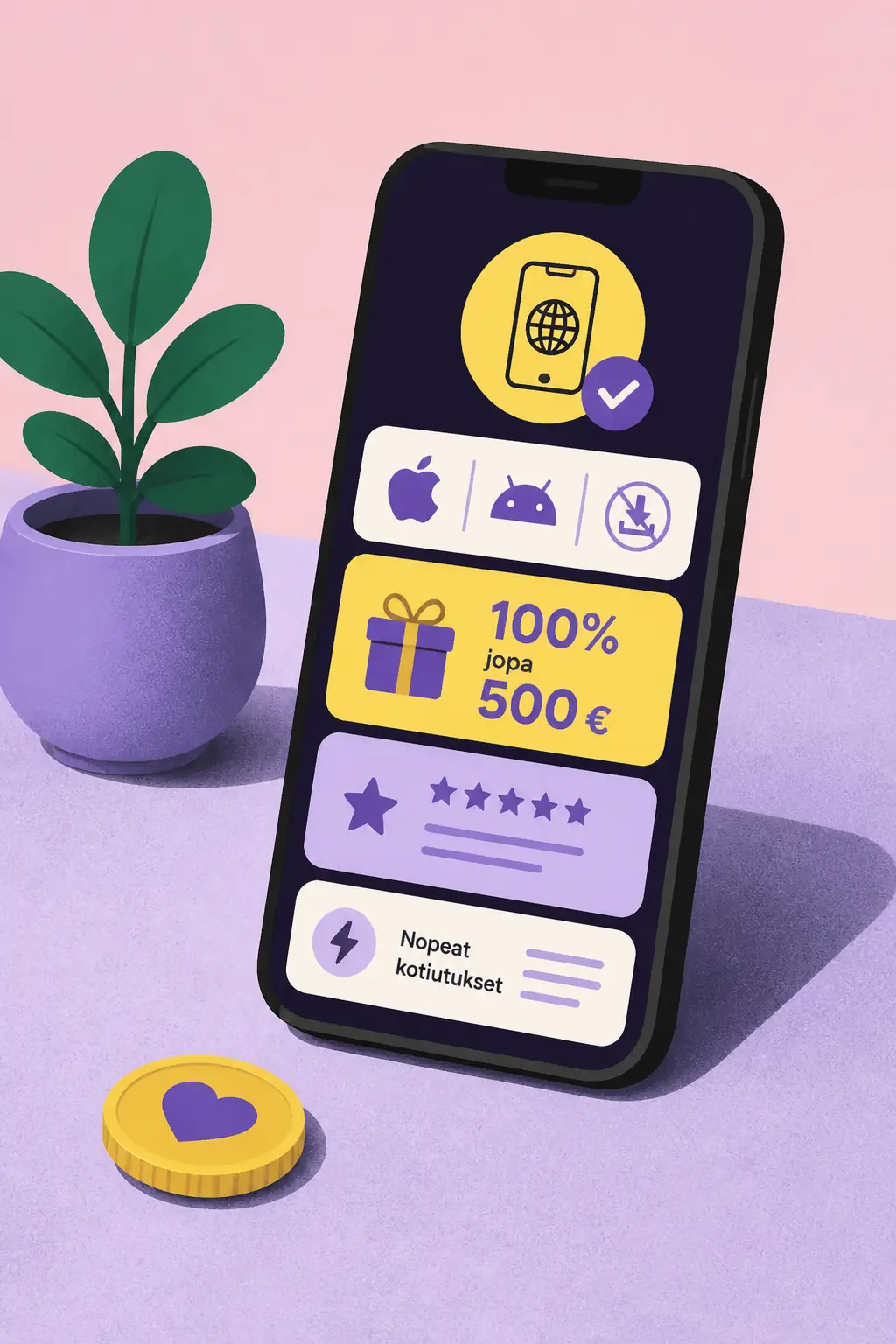 Buumi Casino Sovellus – Lataa iOS:lle ja Androidille visual guide for Buumi Casino